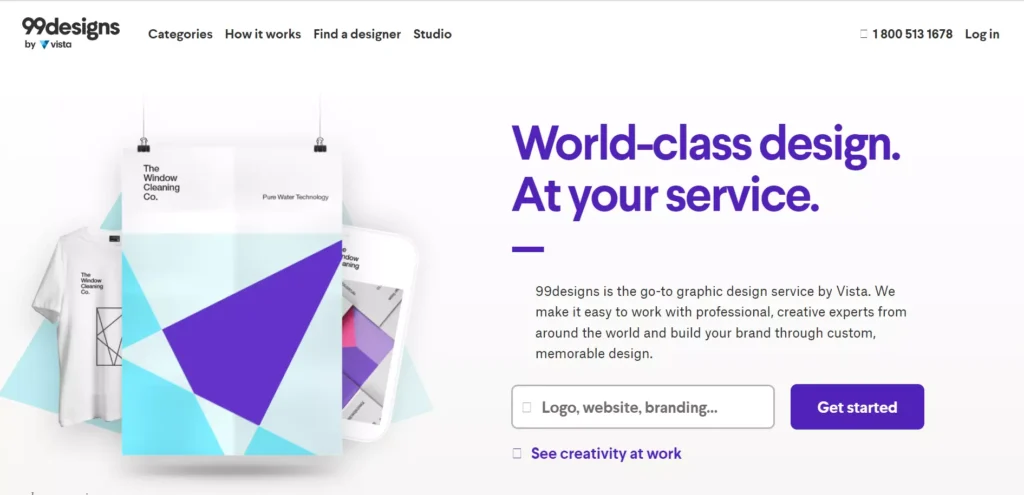 99 designs freelancing website