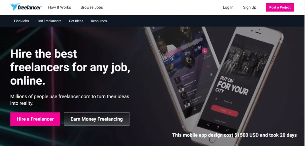 freelancer freelancing website