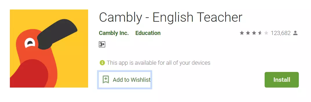 Cambly english learning app