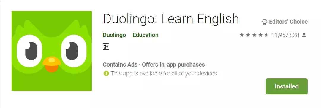 duolingo english learning app