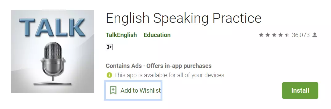 English speaking practice learning app